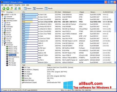 Στιγμιότυπο οθόνης EVEREST Ultimate Edition Windows 8
