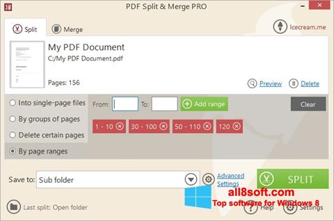 Στιγμιότυπο οθόνης PDF Split and Merge Windows 8
