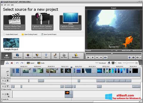 Στιγμιότυπο οθόνης AVS Video Editor Windows 8
