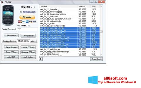 Στιγμιότυπο οθόνης BBSAK Windows 8