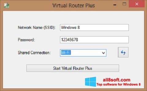 Στιγμιότυπο οθόνης Virtual Router Plus Windows 8