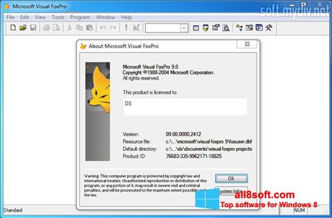 Στιγμιότυπο οθόνης Microsoft Visual FoxPro Windows 8