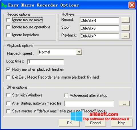 Στιγμιότυπο οθόνης Easy Macro Recorder Windows 8