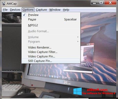 Στιγμιότυπο οθόνης AMCap Windows 8