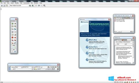 Στιγμιότυπο οθόνης Macromedia Dreamweaver Windows 8