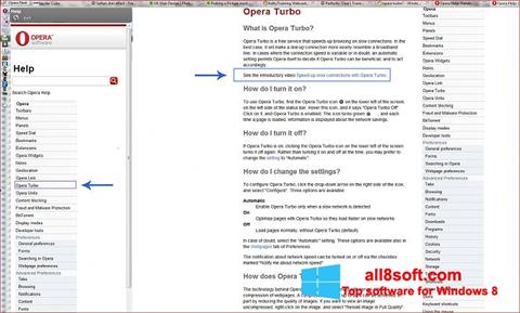 Στιγμιότυπο οθόνης Opera Turbo Windows 8